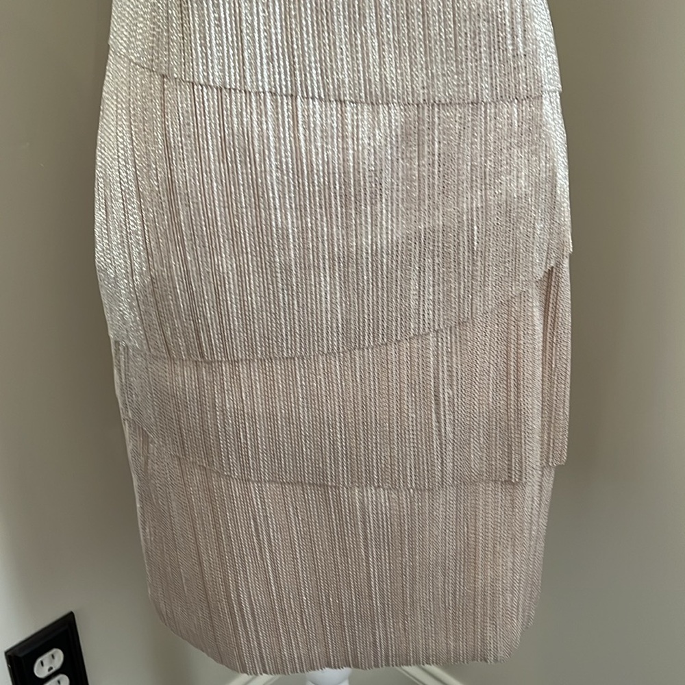 Alex Marie Elegant Gold Sleeveless Dress - Picture 7 of 15